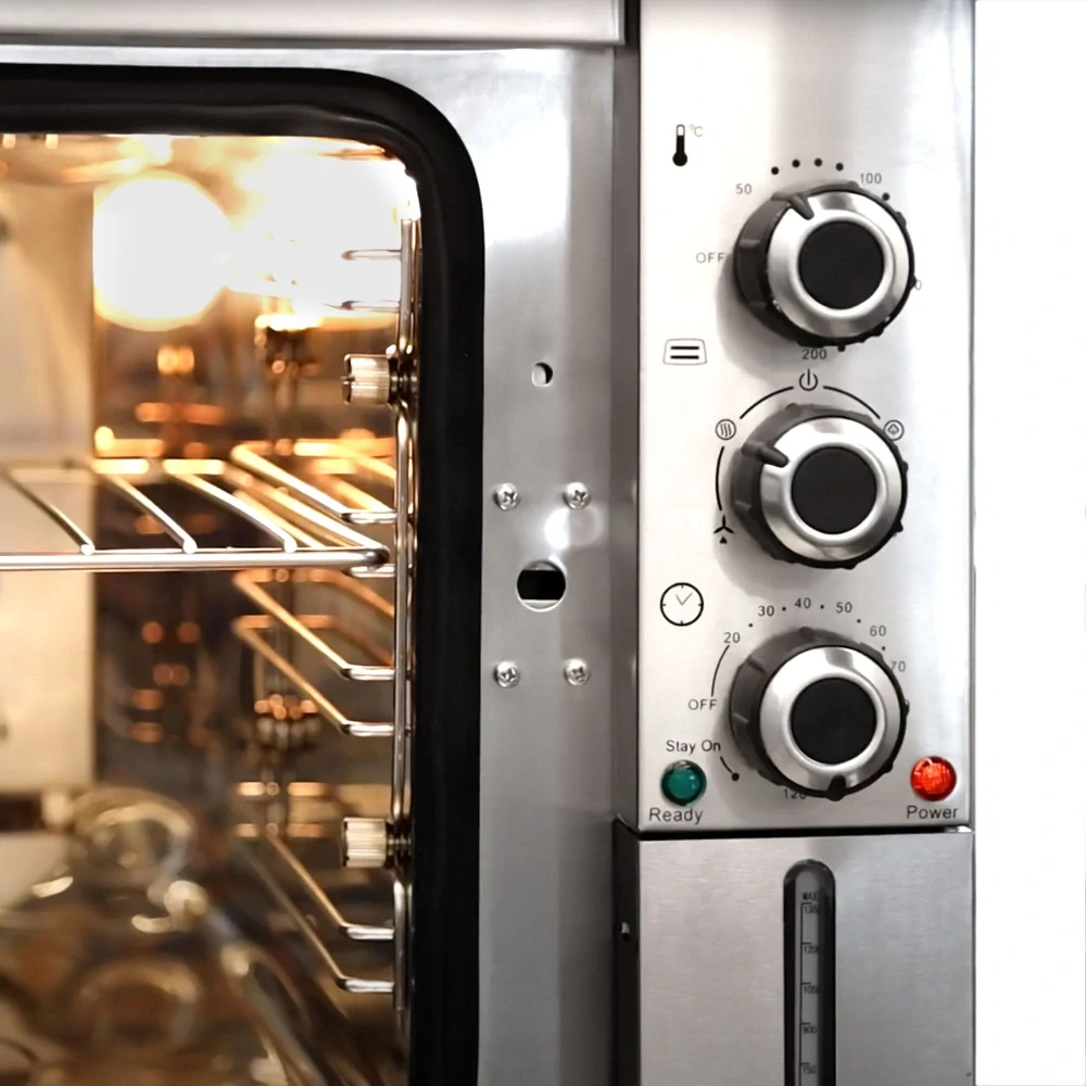 Elektrická Pekárenská horkovzdušná trouba s funkcí páry - 30 litrů - vč. 1 rošt & 1 plech 353x327 mm