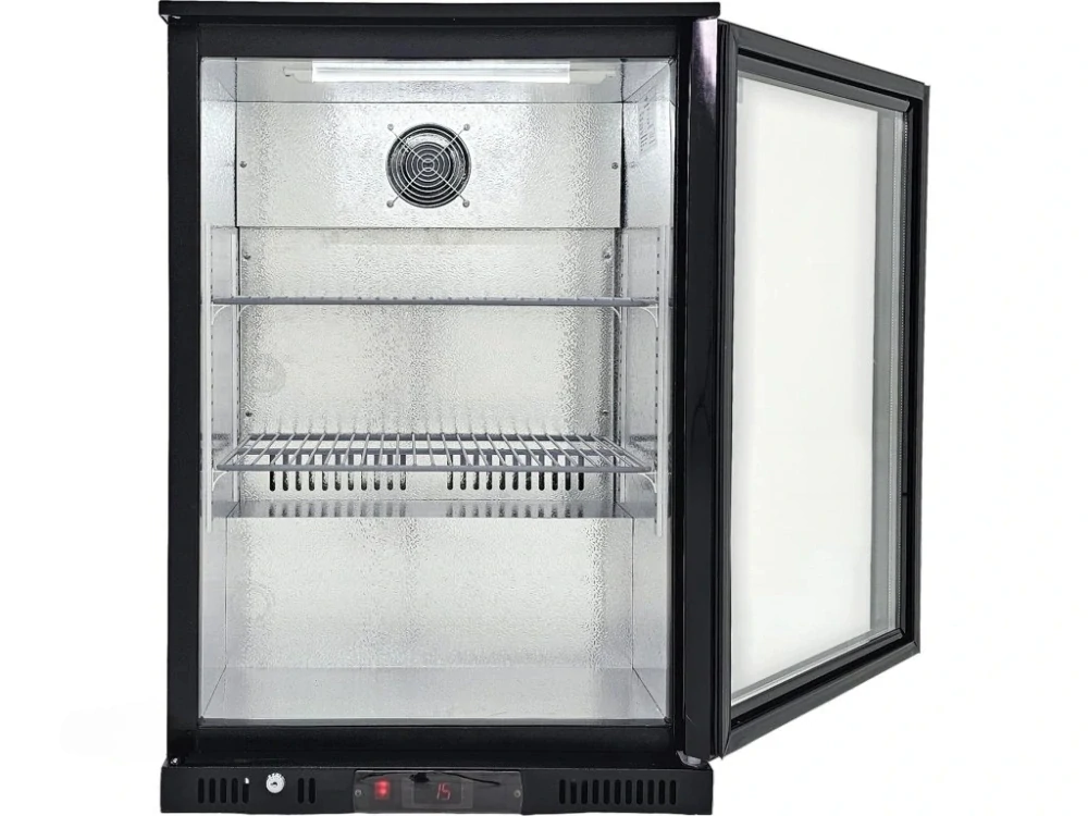 Barová lednice – 120 l, 1× skleněné dveře