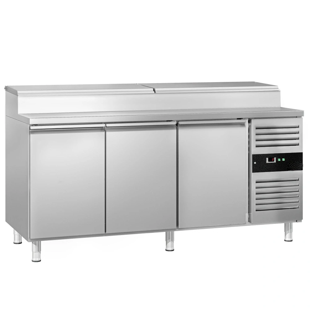 Přípravný chladicí stůl PREMIUM - 1795 mm - 3 dveře - pro 8× GN 1/3