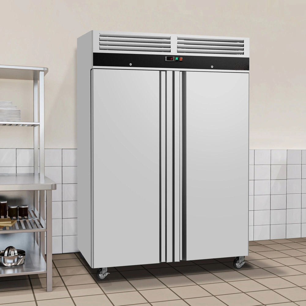Nerezová mrazicí skříň ECO - 1200 L - se 2 dveřmi
