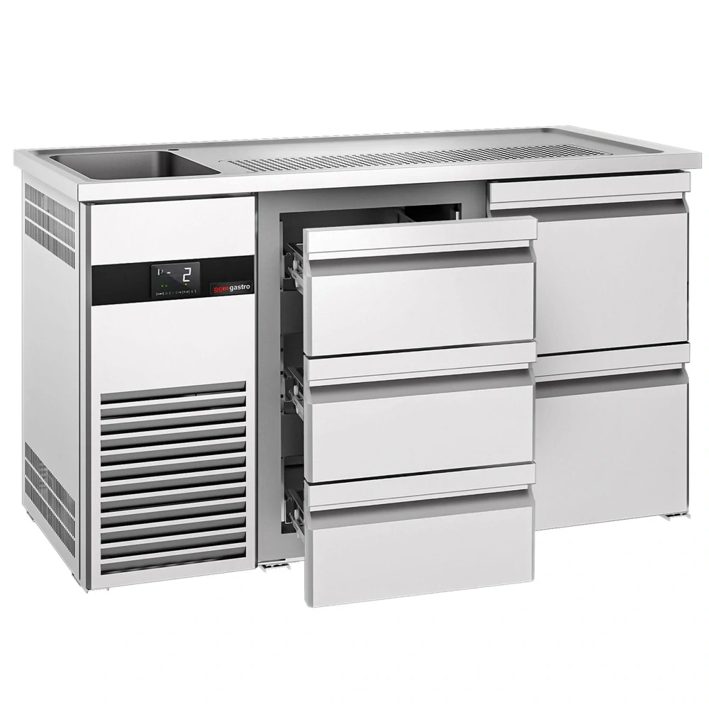 Výčepní pult PREMIUM - 1550x700 mm - 5 zásuvek