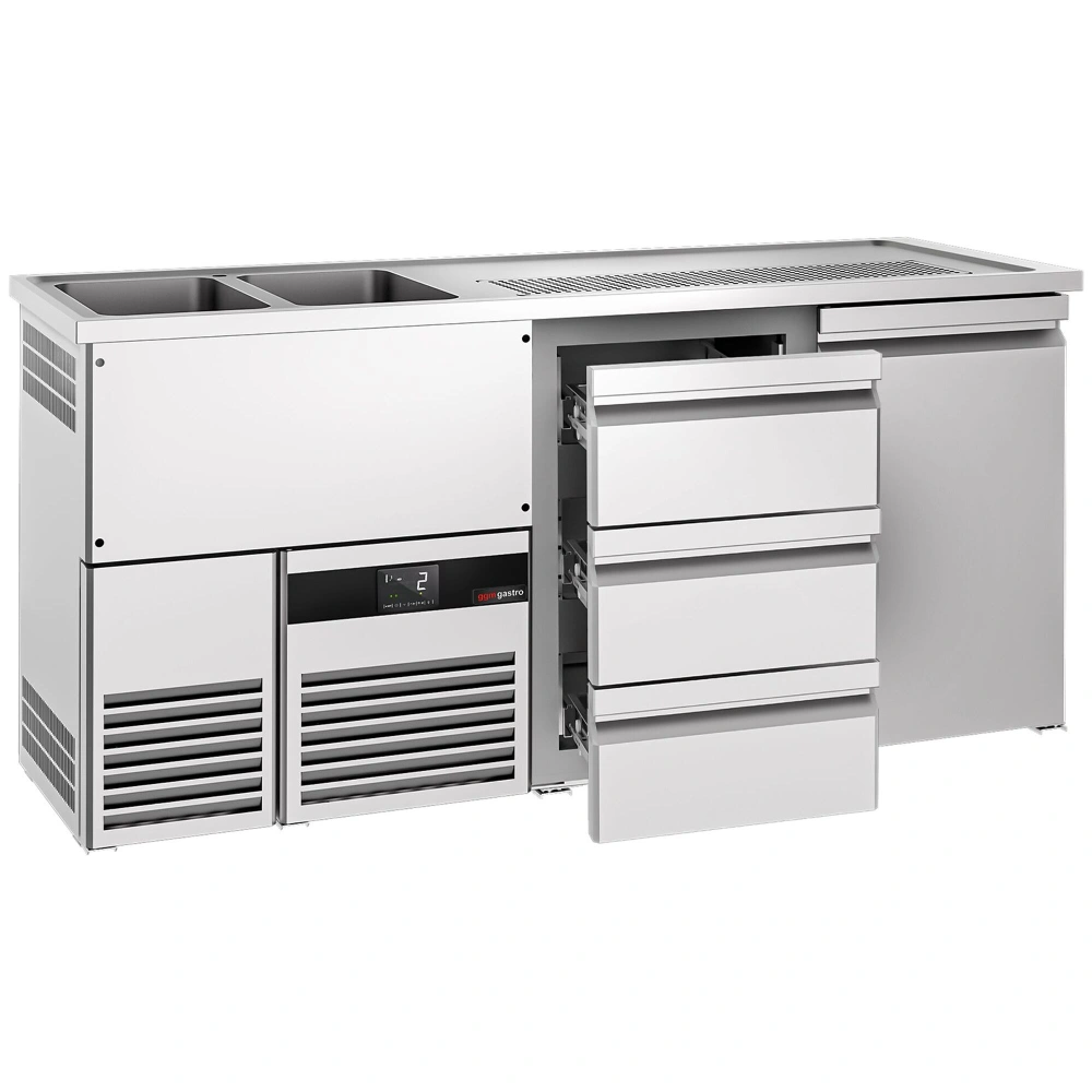 Výčepní pult PREMIUM - 1950x700 mm - 1 dveře & 3 zásuvky