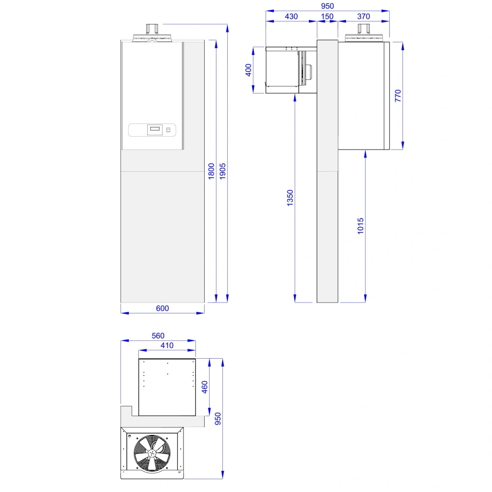 Mrazicí box - 1800x2100 mm - 5,13 m³ - vč. mrazicí jednotky a lamel