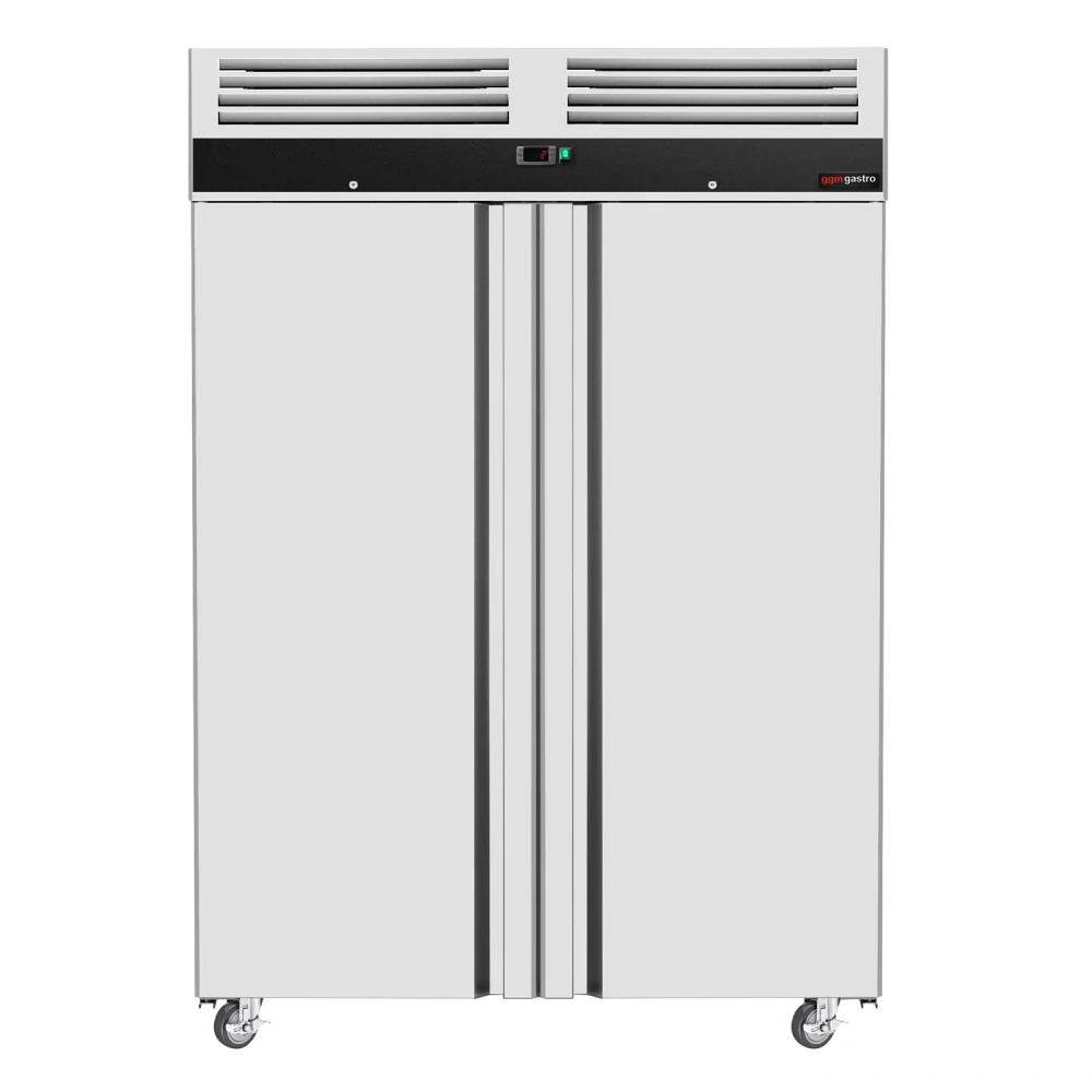 Nerezová skladovací lednice ECO - GN 2/1 - 1400 L - s 2 dveřmi
