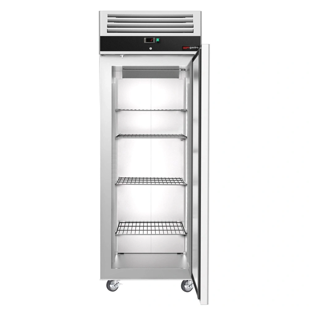 Nerezová skladovací lednice ECO - GN 2/1 - 650 L - s 1 dveřmi