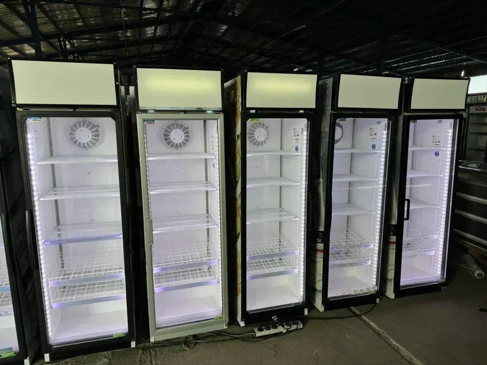 Prosklená chladicí lednice