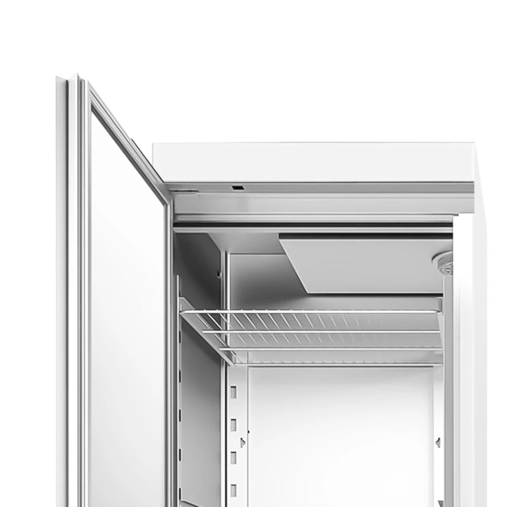 Nerezová chladicí skříň PREMIUM - GN 2/1 - 700 mm - 700 l - až +8 °C - s 1 dveře - Digitální termostat; Samozavírací dveře; Ventilované chlazení;…