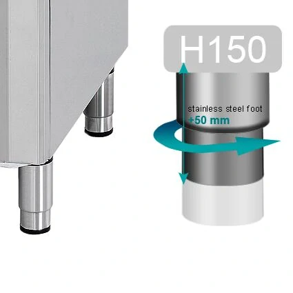 Nerezová chladicí skříň PREMIUM PLUS - GN 1/1 - 1385 mm - 1 110 l - až +8 °C - s 2 dveře - Digitální termostat; Samozavírací dveře; Ventilované…