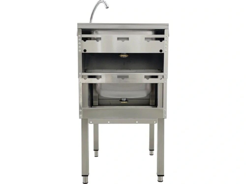 Nerezová výlevka s dřezem 