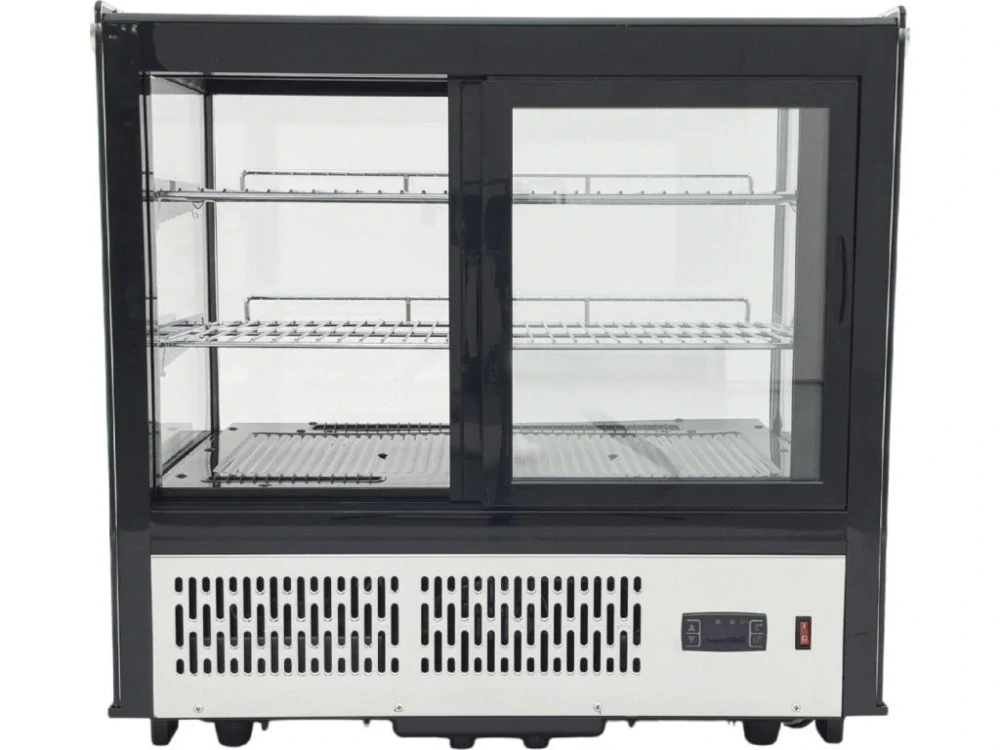 Stolní chladicí vitrína 120 L – stříbrná