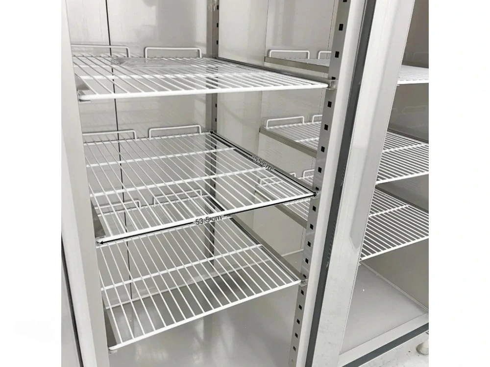 Chladící skříň– 1 150 l – se 2 dveřmi z nerezové oceli