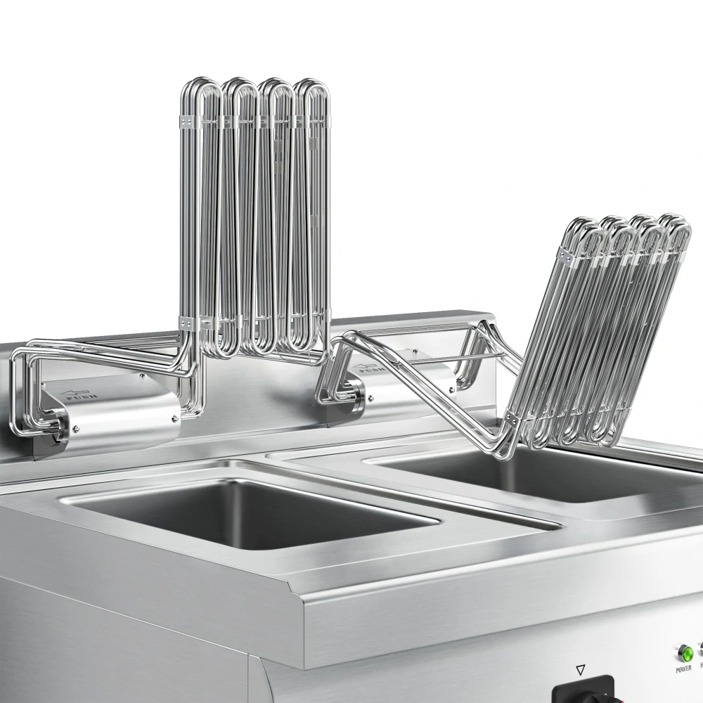 Elektrická dvojitá fritéza - 10+10 litrů - 18 kW