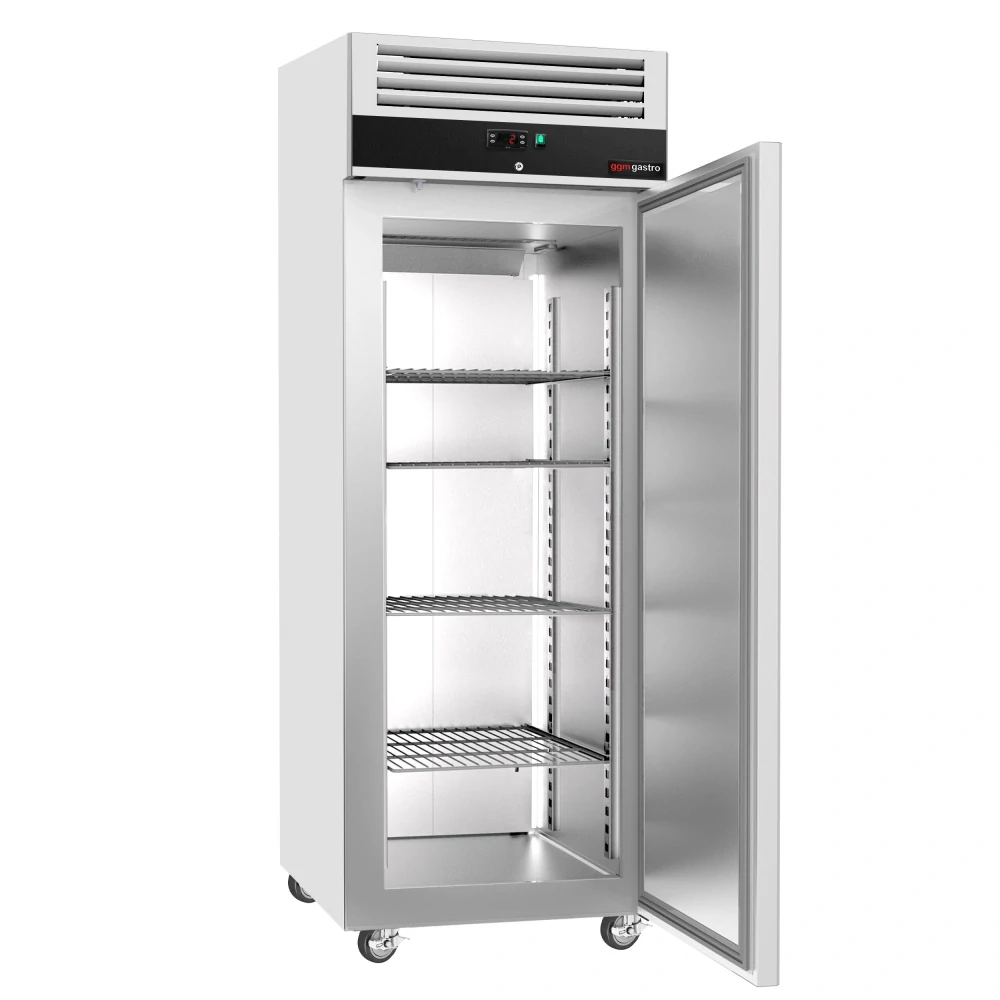 Nerezová skladovací lednice ECO - 600 L - s 1 dveřmi
