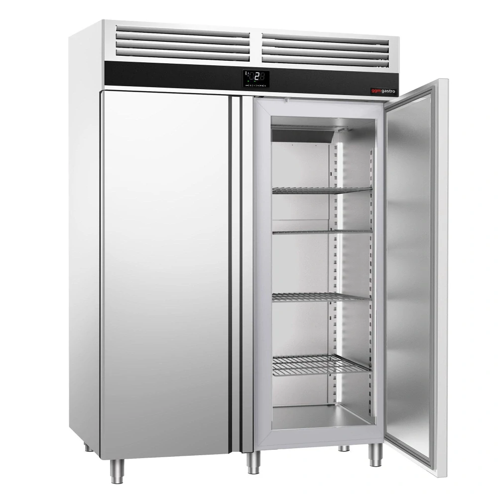 Nerezová chladicí skříň PREMIUM - GN 2/1 - 1 400 l - Se 2 dveřmi