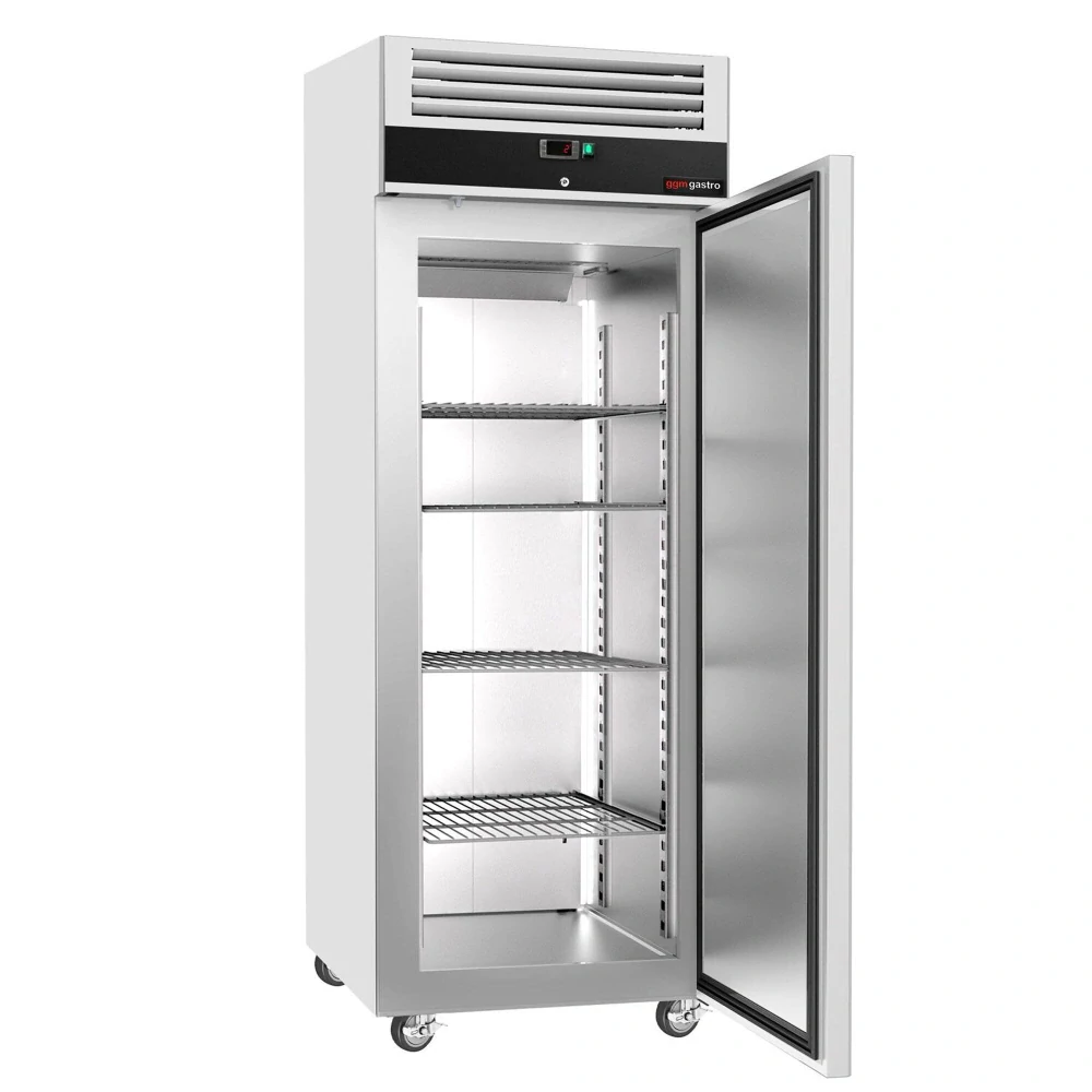 Nerezová skladovací lednice ECO - GN 2/1 - 650 L - s 1 dveřmi
