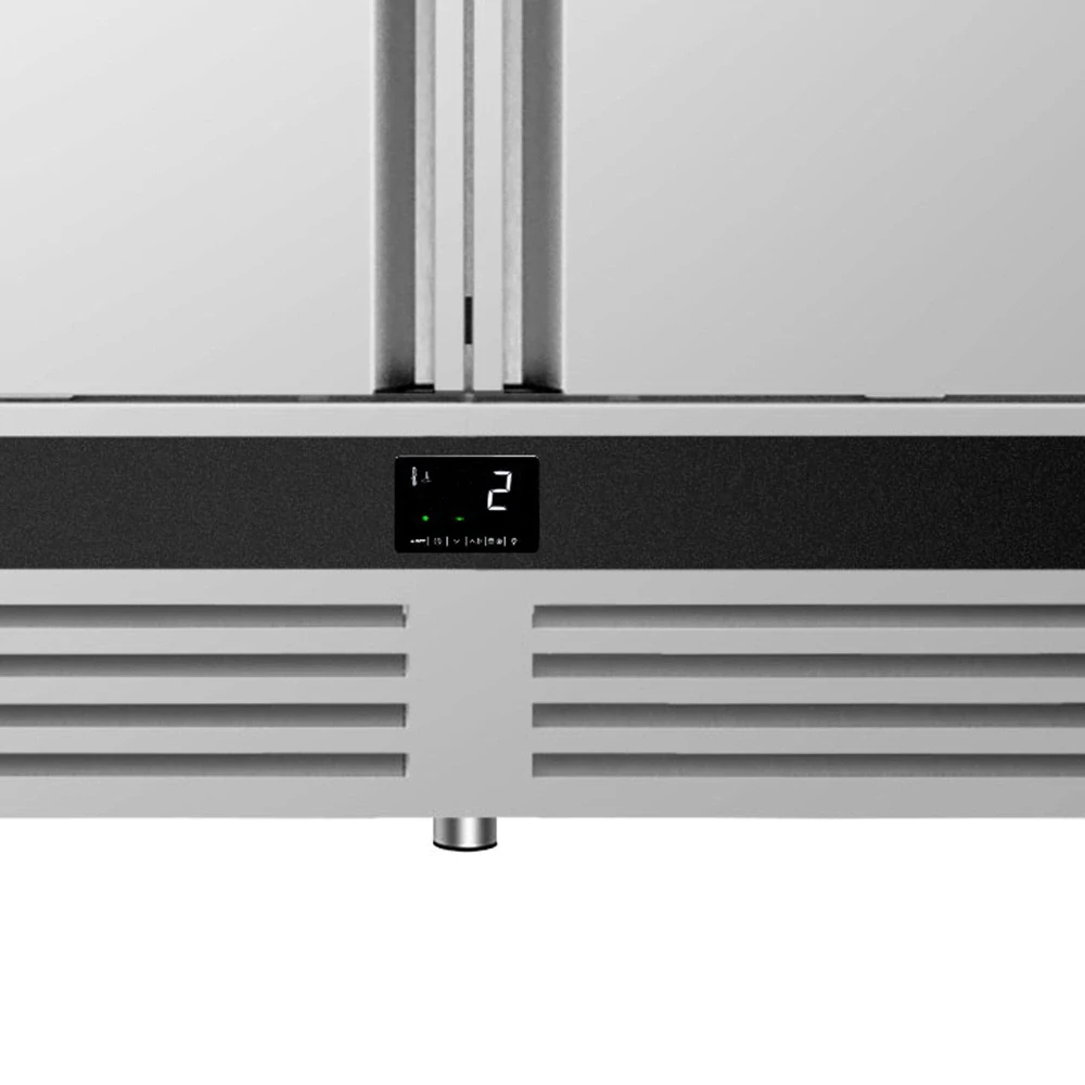 Nerezová skladovací lednice PREMIUM - 1200 L - s 2 dveřmi