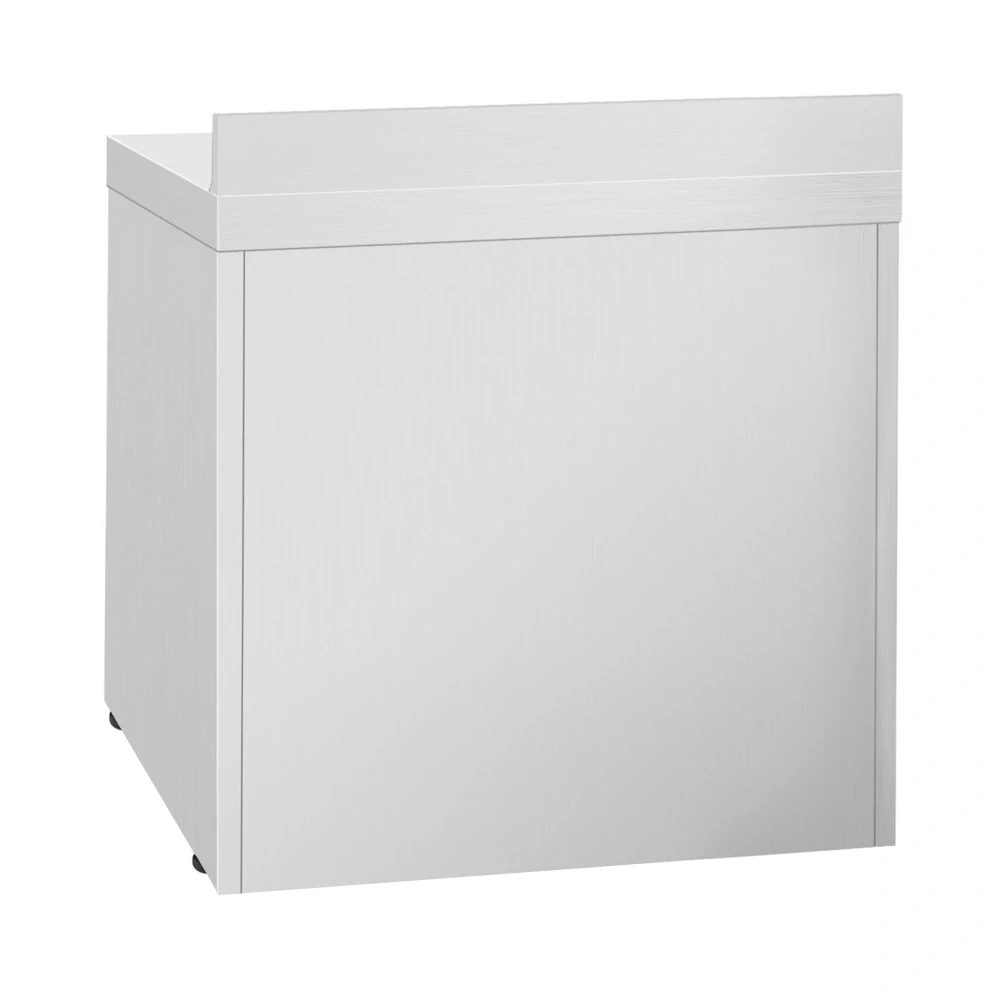 Chladicí stůl PREMIUM PLUS - 978x700 mm - se 2 skleněnými dveřmi - Se zadní lištou
