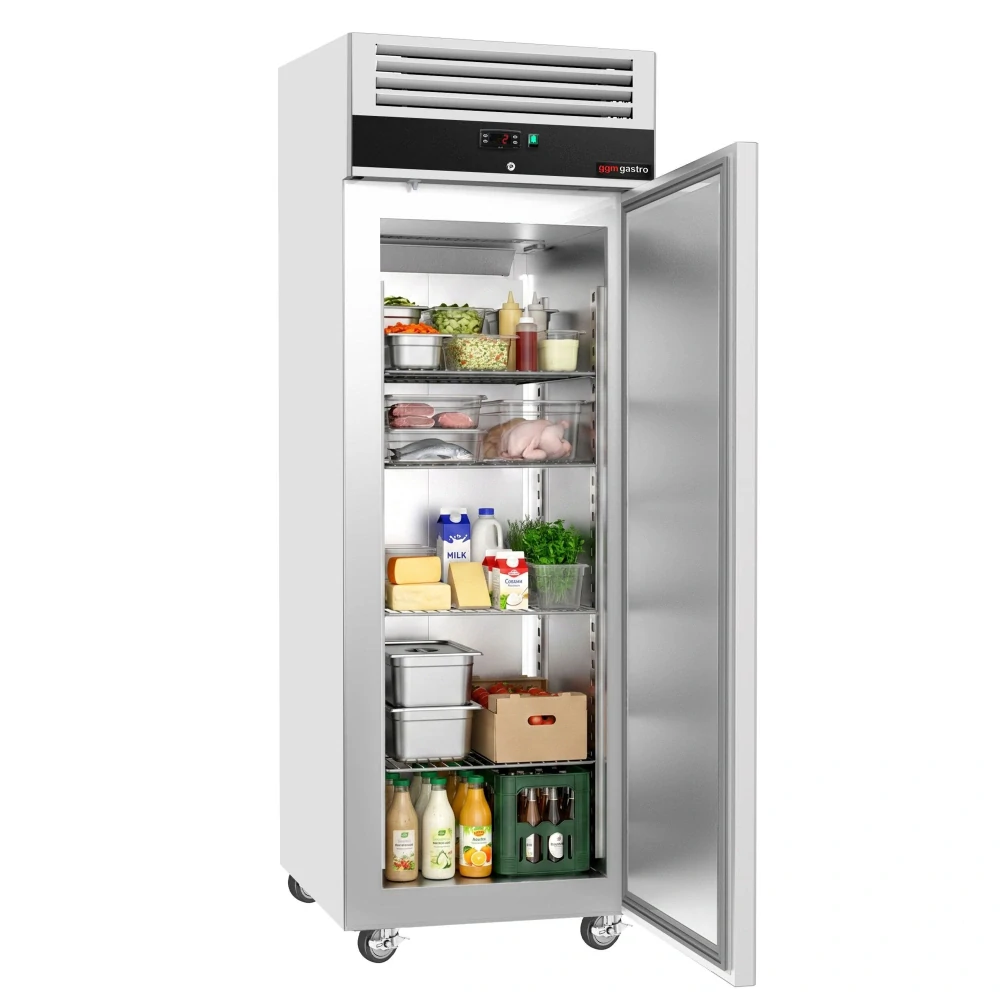 Lednice Nerezová ocel ECO - 680 mm - 312 l -2 až +8 °C - s 1 dveře