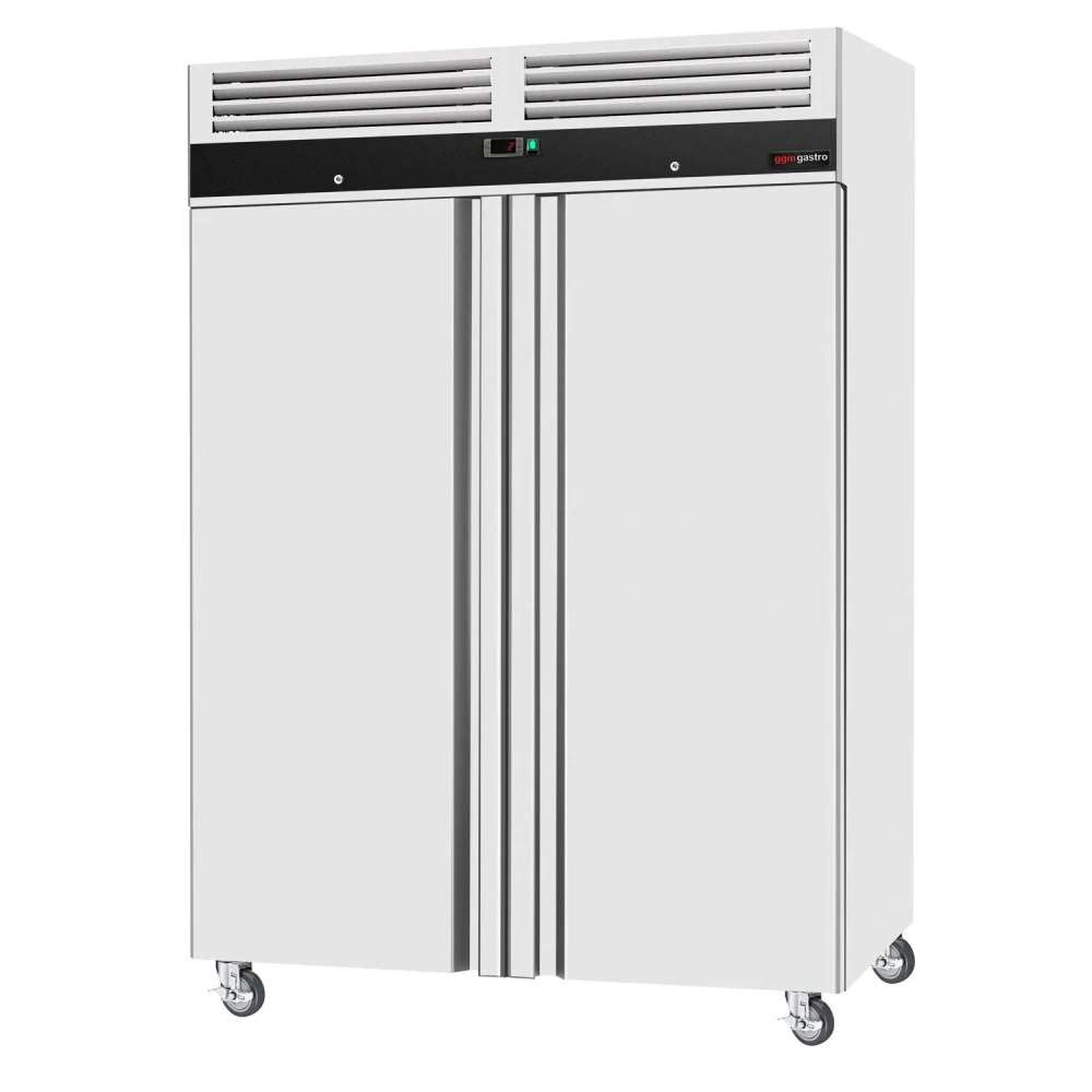 Nerezová skladovací lednice ECO - GN 2/1 - 1400 L - s 2 dveřmi