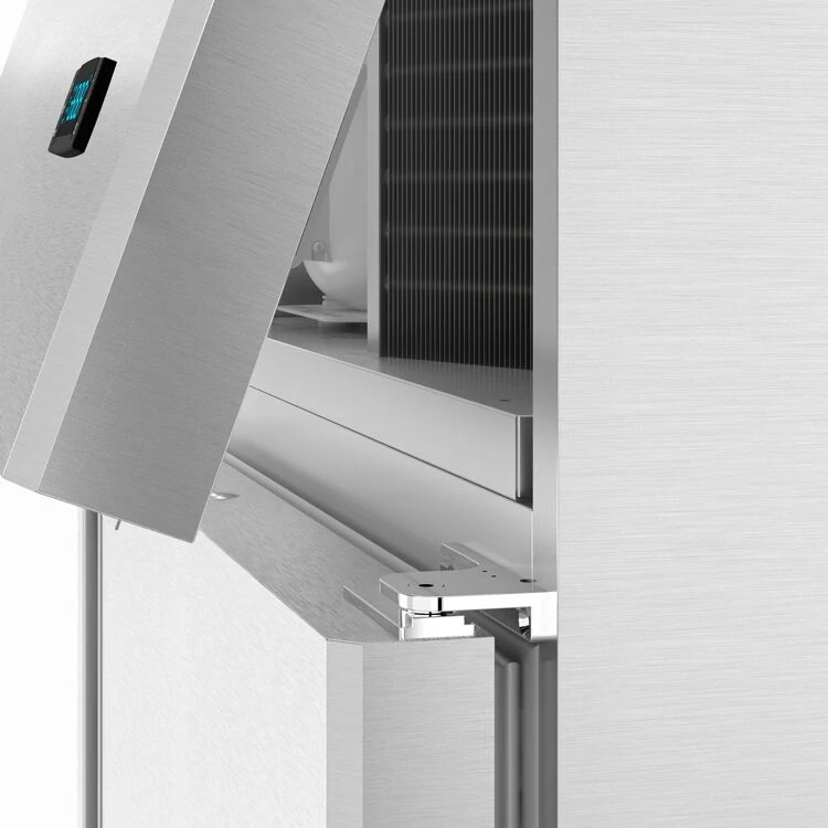 Nerezová chladicí skříň PREMIUM PLUS - GN 2/1 - 687 mm - 560 l - až +8 °C - s 1 dveře - Digitální termostat; Samozavírací dveře; LED osvětlení;…
