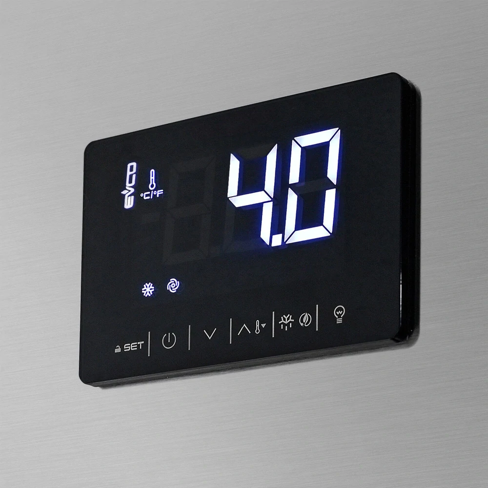 Nerezová chladicí skříň PREMIUM PLUS - GN 1/1 745 L - Se 4 polovičními dveřmi