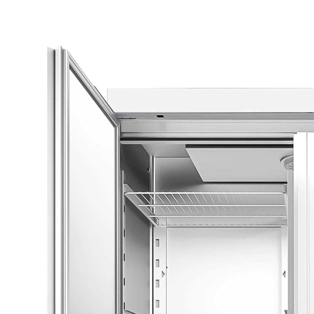 Nerezová skladovací lednice PREMIUM - 1200 L - s 2 dveřmi