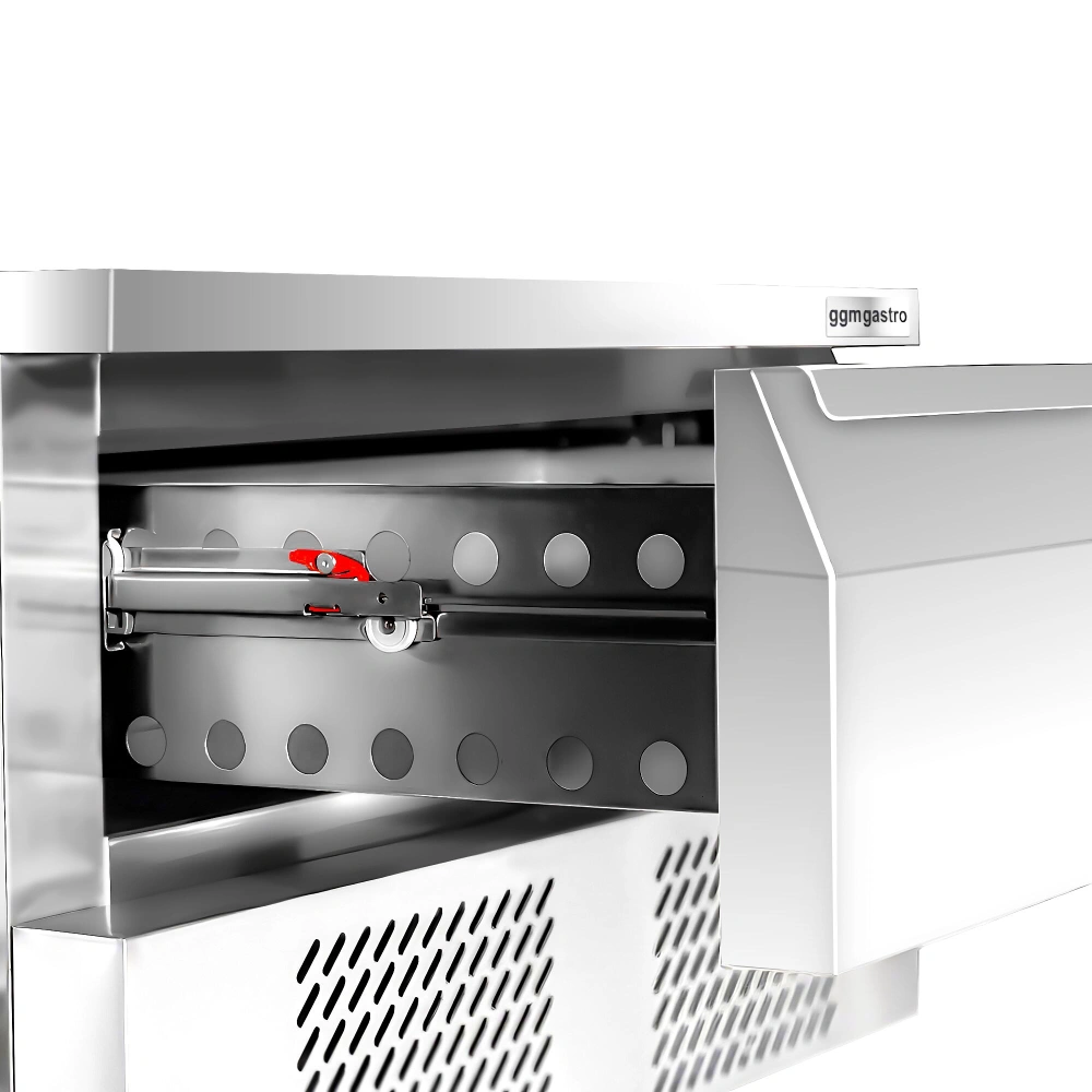 Kombinovaný chladicí/mrazicí stůl −22 až +8 °C - 905 mm - 1 zásuvka - 2x GN 1/1 - Pro CZ - vč. ohřívače hranolků