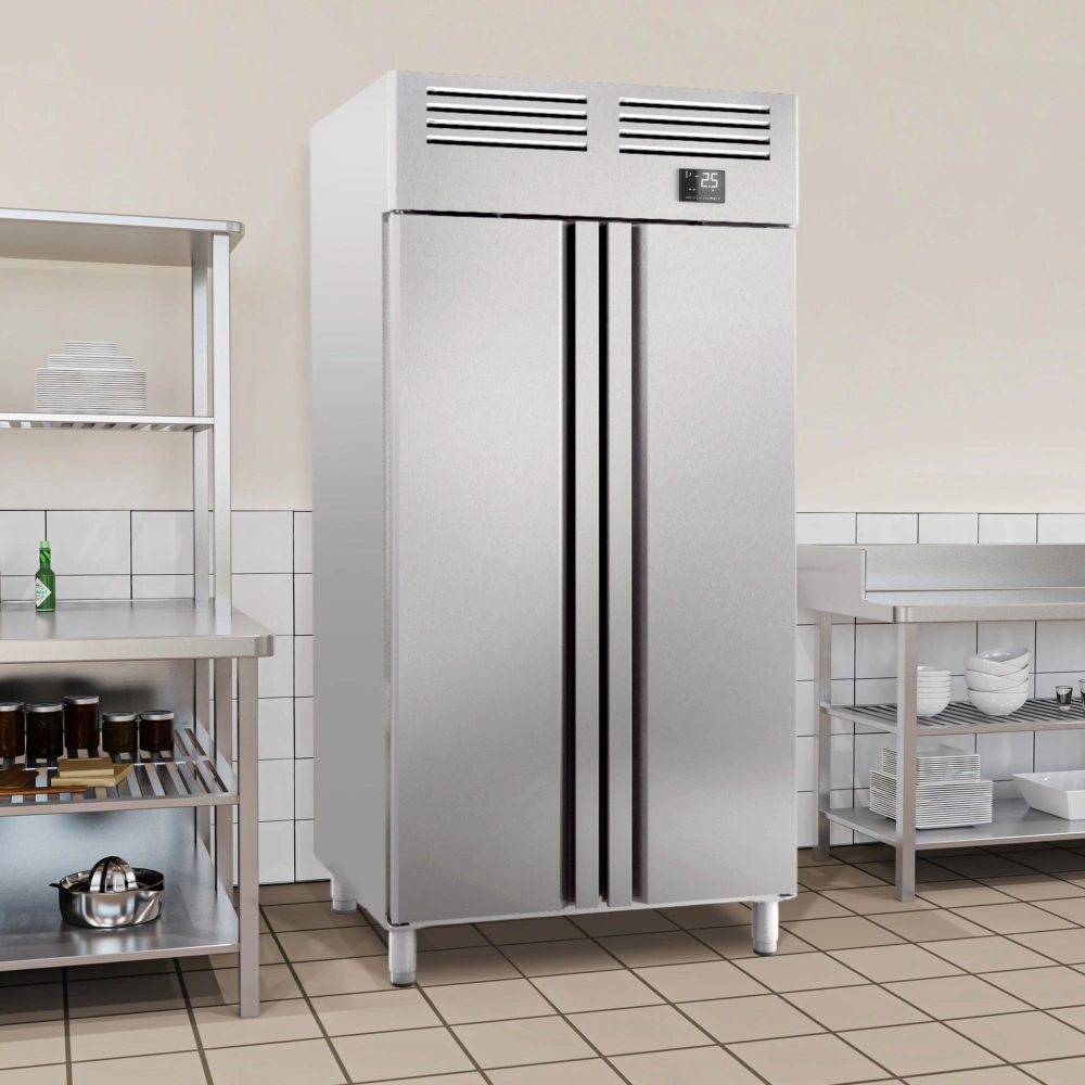 Nerezová chladicí skříň PREMIUM PLUS - GN 1/1 - 745 L - Se 2 dveřmi
