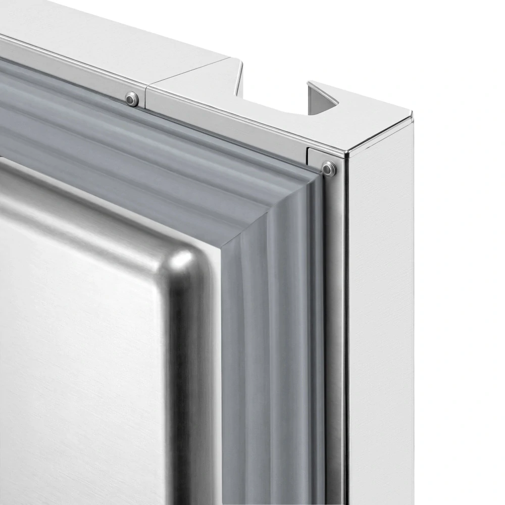 Nerezová chladicí skříň PREMIUM PLUS - GN 2/1 - 1385 mm - 1240 l - až +8 °C - s 4 poloviční dveře - Digitální termostat; Samozavírací dveře;…