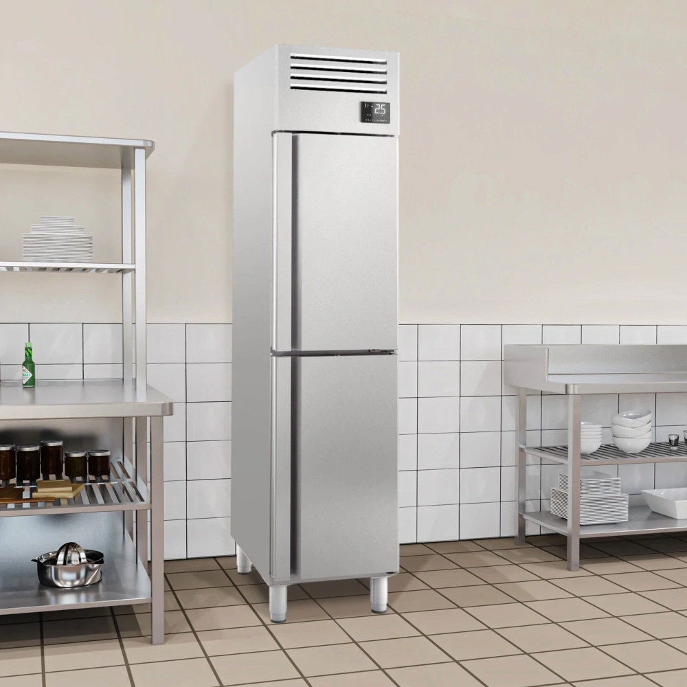Nerezová chladicí skříň PREMIUM PLUS - GN 1/1 - 325 L - Se 2 dveřmi