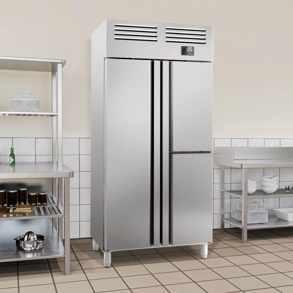 Nerezová chladicí skříň PREMIUM PLUS - GN 1/1 745 L - Se 1 dveřmi a 2 polovičními dveřmi