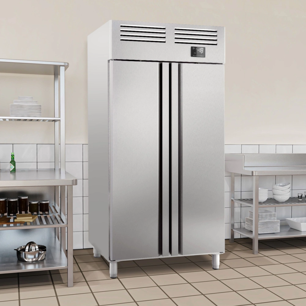 Nerezová mrazicí skříň PREMIUM PLUS - GN 1/1 - 745 L - Se 2 dveřmi
