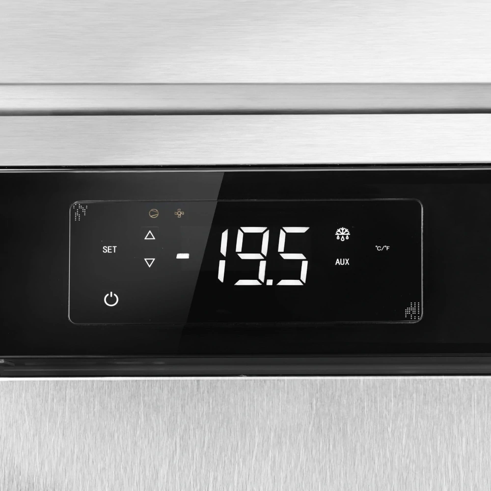 Nerezová mrazicí skříň ECO - 1200 litrů - se 2 dveřmi - plastové vnitřní dveře