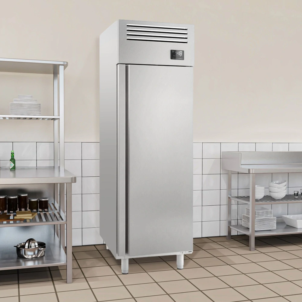 Nerezová mrazicí skříň PREMIUM PLUS - GN 2/1 - 560 l - až -18 °C až -1 °C - s 1 dveře