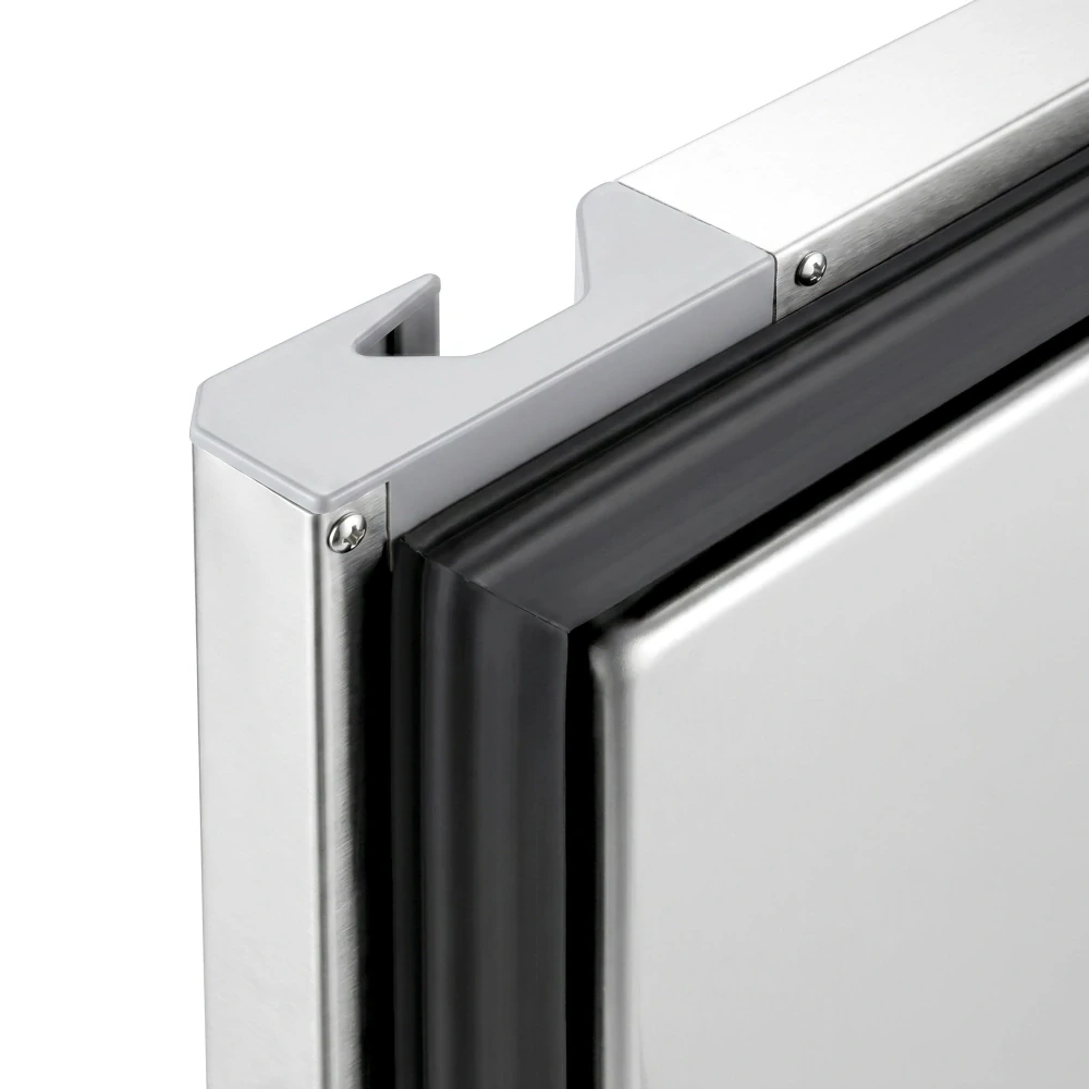 Nerezová chladicí skříň PREMIUM - GN 2/1 - 686 mm - 500 l - až +10 °C - s 1 dveře - Digitální termostat; LED osvětlení; Ventilované chlazení;…