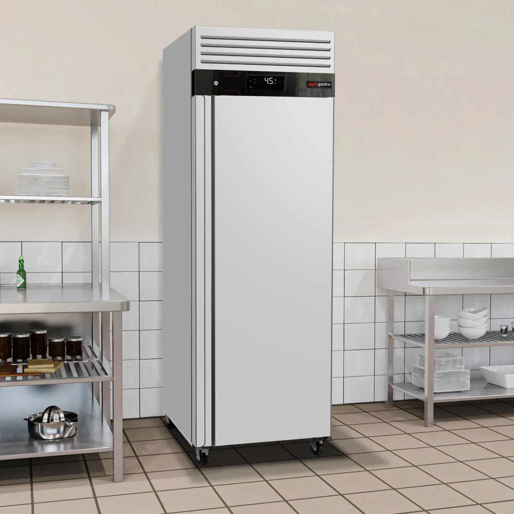 Nerezová chladicí skří ECO - 600L - s 1 dveřmi - vnitřní strana dveří z plastu