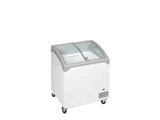 Mrazák na nanuky 138 l – truhlový mrazicí box s posuvnými skleněnými víky 740×650×804 mm