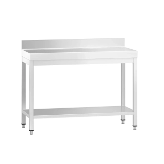Nerezový stůl s policí 100x70x85cm