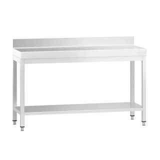 Nerezový stůl s policí 180x60x85cm