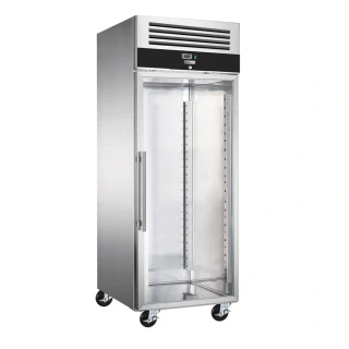 Nerezový pekárenský mrazák PREMIUM - EN 600x800 - 662 l - 1 prosklené dveře