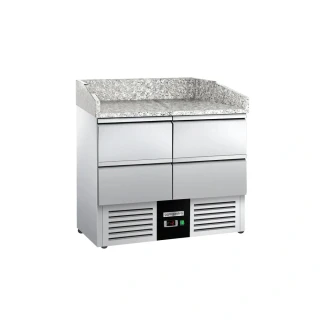 Chladicí stůl na pizzu PREMIUM - 935x700 mm - se 4 zásuvkami