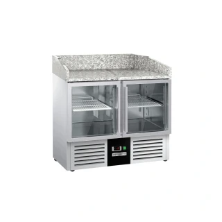 Chladicí stůl na pizzu PREMIUM - 935x700 mm - se 2 dveřmi