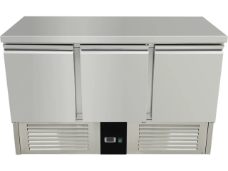 Chladící stůl - 1,37 x 0,7 m - se 3 dveřmi
