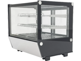 Stolní chladicí vitrína 120 L – stříbrná 