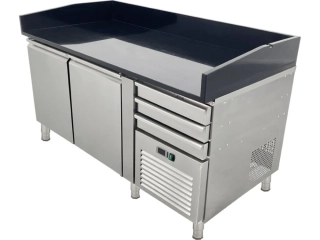 Chladící stůl na pizzu - s černou deskou