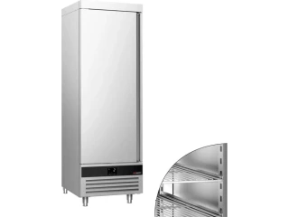 Nerezová skladovací lednice PREMIUM - 600 L - s 1 prosklenými dveřmi