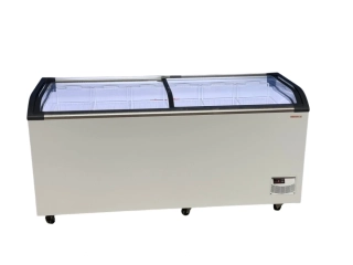 Pultový mrazák - 1500×675 mm - 500L - s posuvnými skleněnými víky