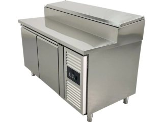 Přípravný chladicí stůl 360 l – 1,51 × 0,8 m – se 2 dveřmi