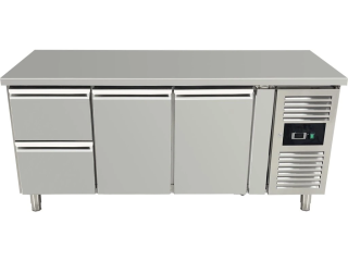 Chladicí stůl, 2 dvířky a 2 šuplíky vlevo