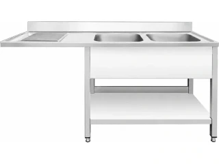 Dřezový stůl k myčce nádobí - 1 800 mm - 2 dřez vpravo - hloubka 700 mm